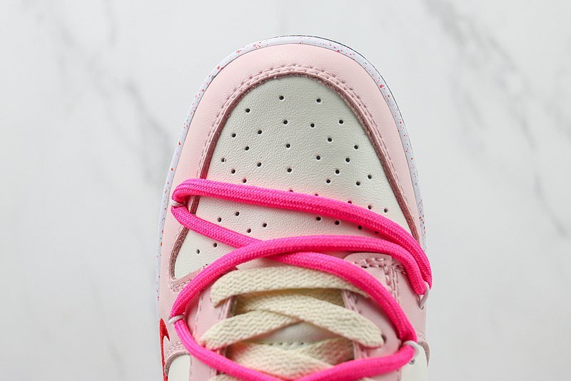 Nike Dunk Low Custom "Multiple Swooshes/Pink" фото № 4