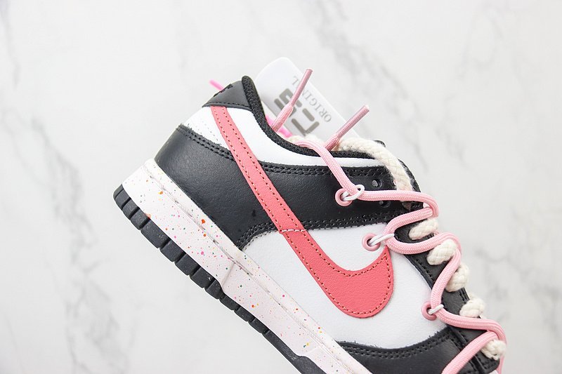 Nike Dunk Low Custom "Multiple Swooshes/Pink" фото № 3
