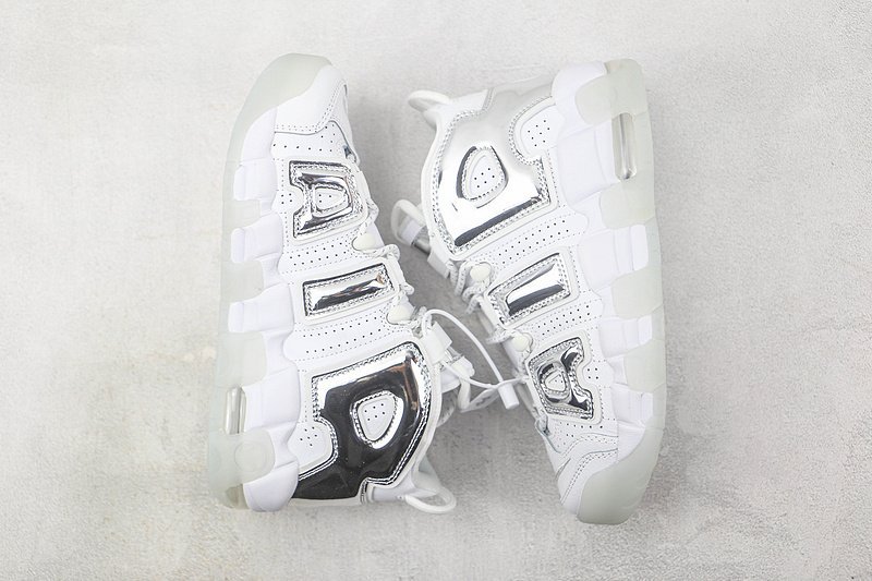 Nike Air More Uptempo "Chrome White/Blue Tint" фото № 5