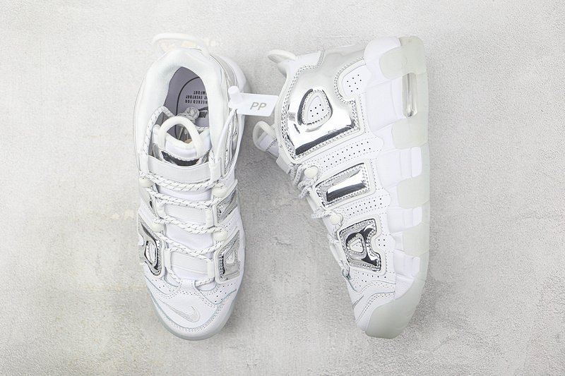 Nike Air More Uptempo "Chrome White/Blue Tint" фото № 6