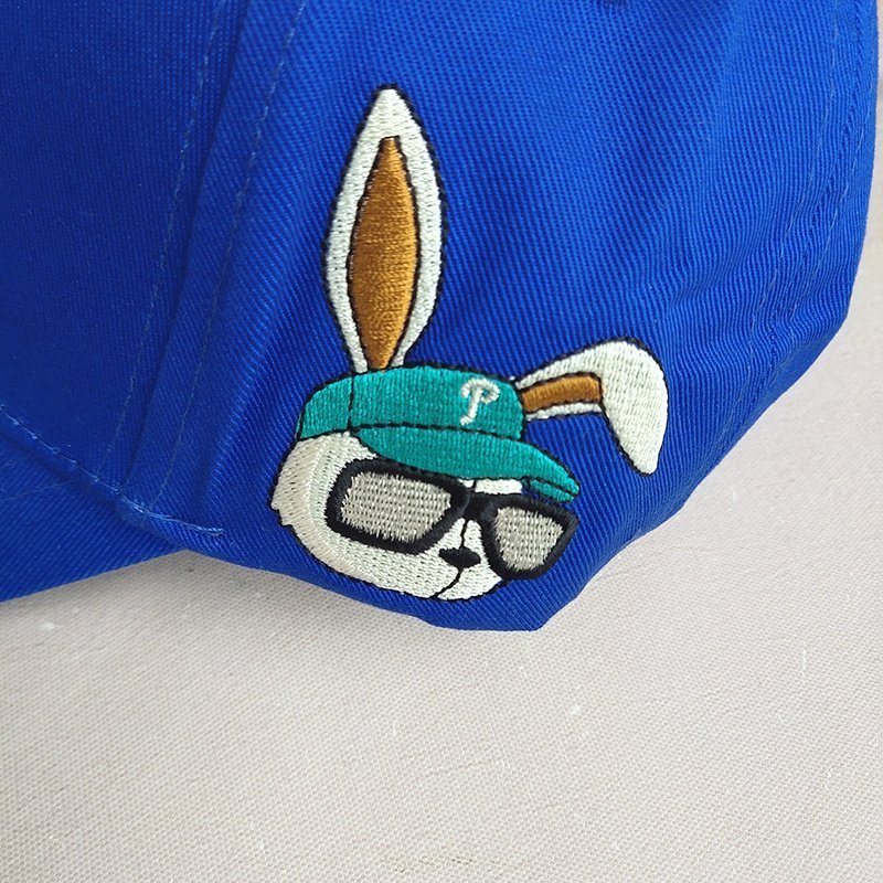 Кепка MLB With A Letter And A Hare "Blue" фото № 4