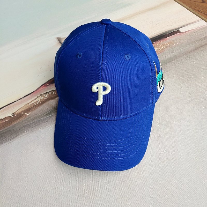 Кепка MLB With A Letter And A Hare "Blue" фото № 9