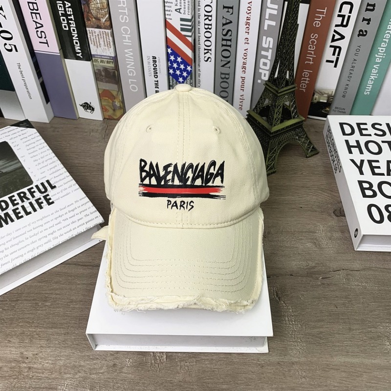 Кепка Balenciaga Paris Logo "Beige" фото № 2