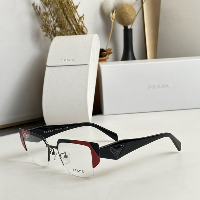 Оправа для очков Prada Frame With Colorful Edge Details "Black/Red" фото № 2