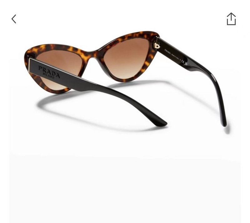 Солнцезащитные очки Prada Triangle Form Frame With Logo Inscription "Brown/Black" фото № 5