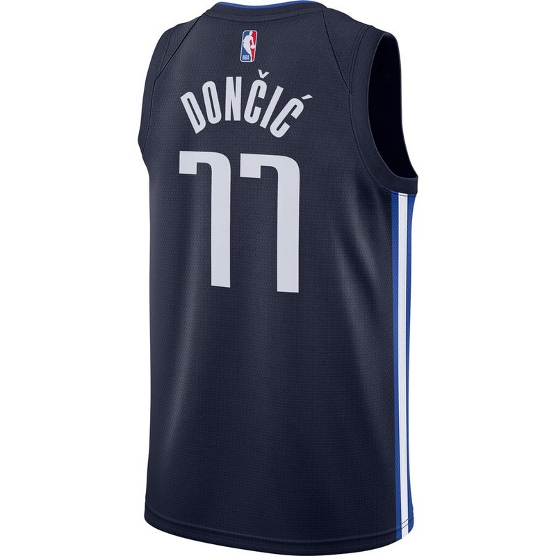 Баскетбольная Джерси Nike X NBA Dallas Mavericks 19-20 №77 Luka Doncic "Blue" фото № 2