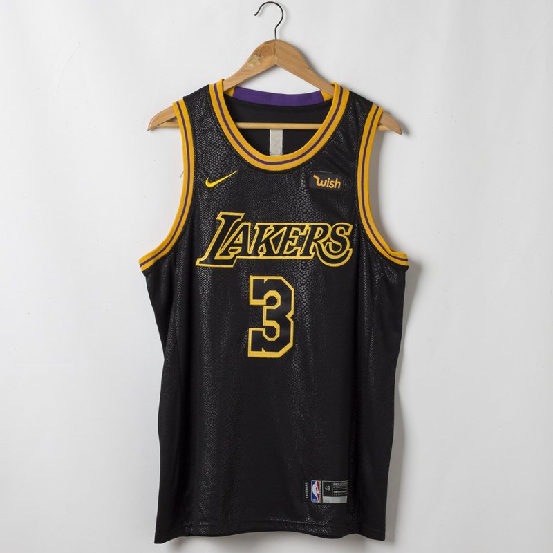 Баскетбольная Джерси Nike Los Angeles Lakers №3 Anthony Davis "Black" фото № 6