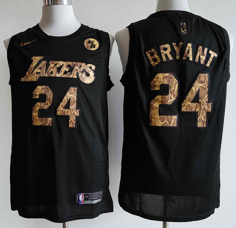Баскетбольная Джерси Nike Los Angeles Lakers №24 Kobe Bryant "Black" фото № 8
