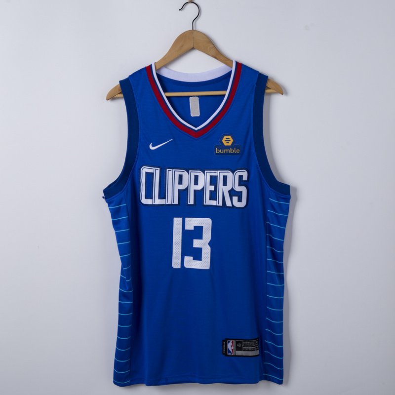 Баскетбольная Джерси Nike Los Angeles Clippers №13 Paul George "Blue" фото № 6