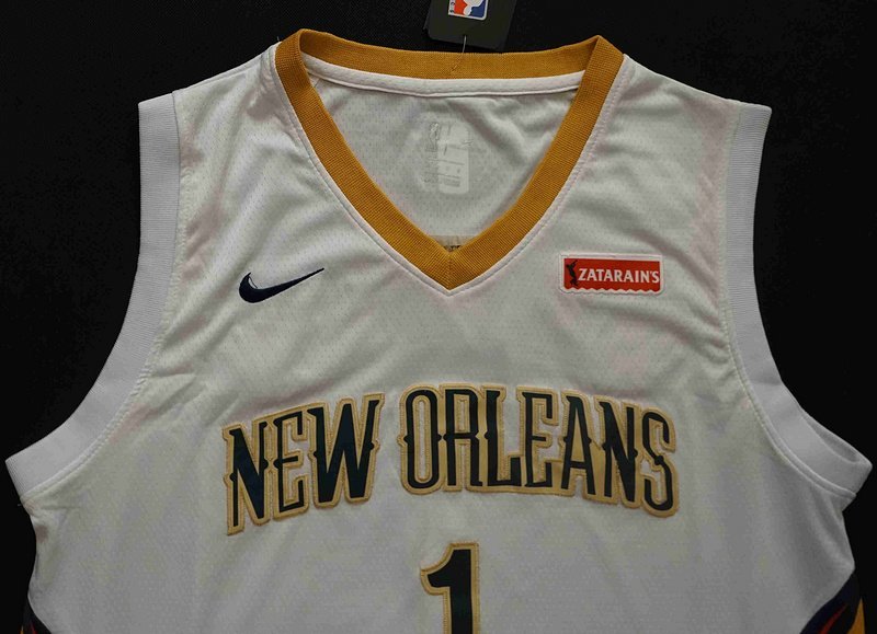 Баскетбольная Джерси Nike New Orleans Pelicans №1 Zion Williamson With Logo "White" фото № 3