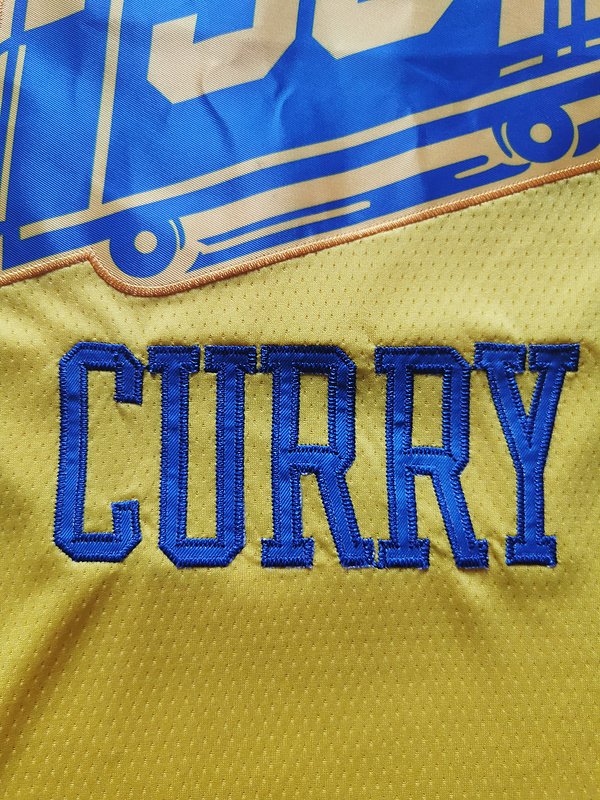 Баскетбольная Джерси Nike Golden State Warriors 19-20 №30 Stephen Curry "Yellow" фото № 2