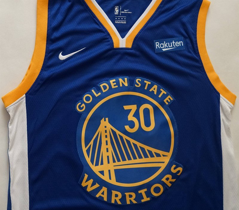 Баскетбольная Джерси Nike Golden State Warriors 19-20 №30 Stephen Curry With Logo "Blue" фото № 3