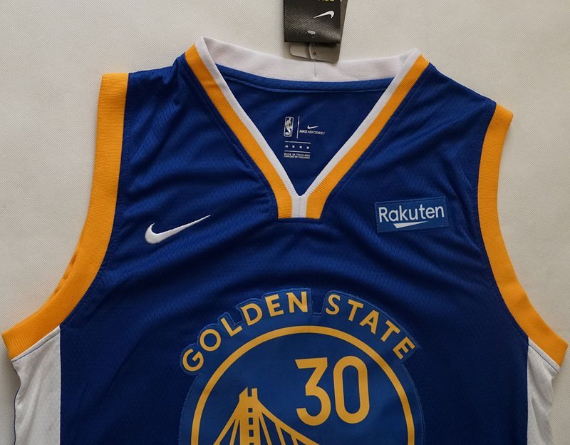 Баскетбольная Джерси Nike Golden State Warriors 19-20 №30 Stephen Curry With Logo "Blue" фото № 4