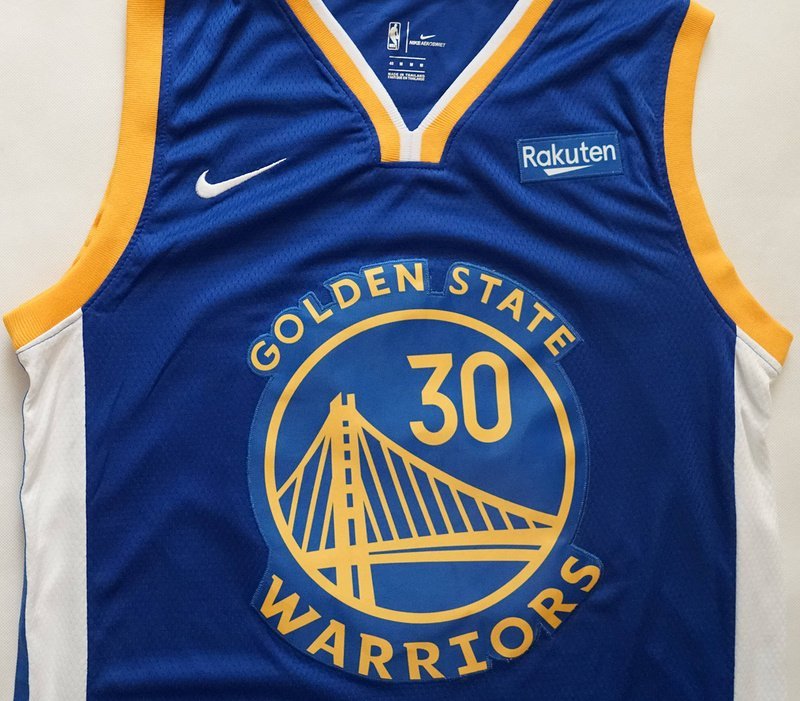 Баскетбольная Джерси Nike Golden State Warriors 19-20 №30 Stephen Curry With Logo "Blue" фото № 5