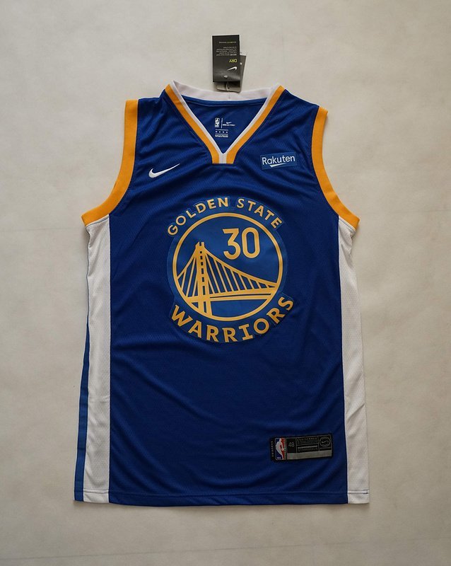 Баскетбольная Джерси Nike Golden State Warriors 19-20 №30 Stephen Curry With Logo "Blue" фото № 6