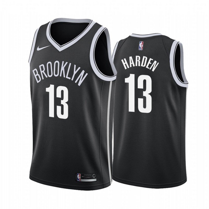 Баскетбольная Джерси Nike X NBA Brooklyn Nets 21 №13 James Harden "Black" фото № 2