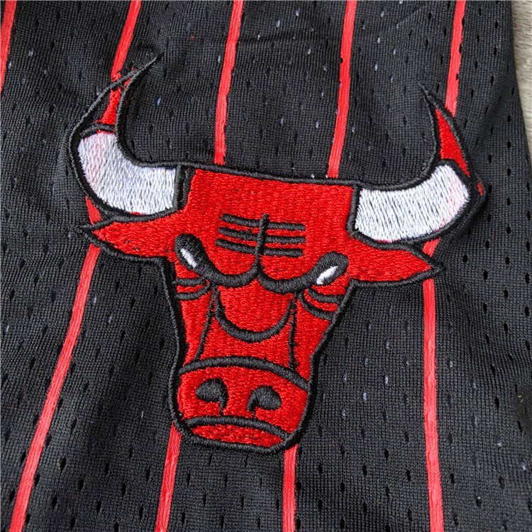 Баскетбольные Шорты Just Don Chicago Bulls With Logo "Black" фото № 5