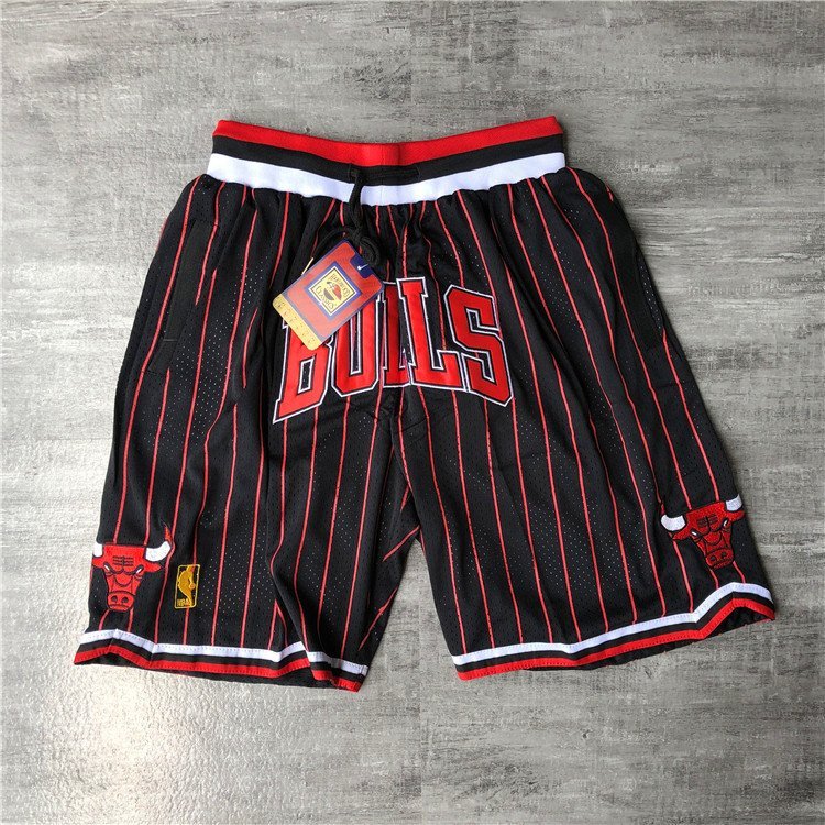 Баскетбольные Шорты Just Don Chicago Bulls With Logo "Black" фото № 7