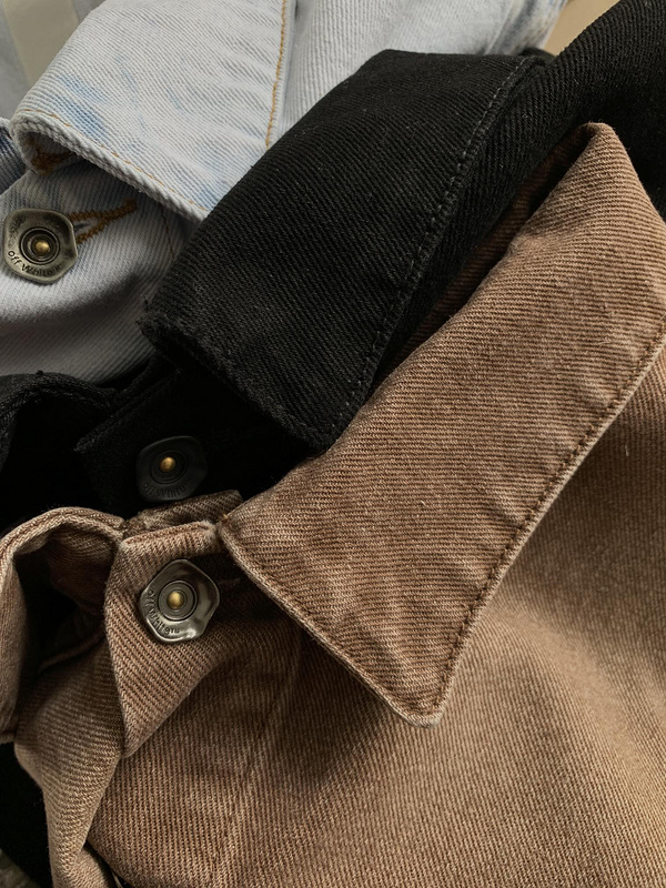 Джинсовая Куртка Off White Monochrome "Brown" фото № 3