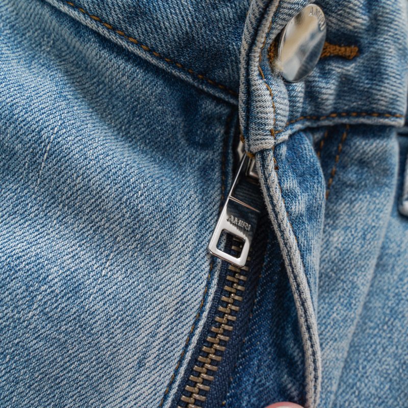 Джинсы Amiri With Colored Threads "Blue" фото № 7