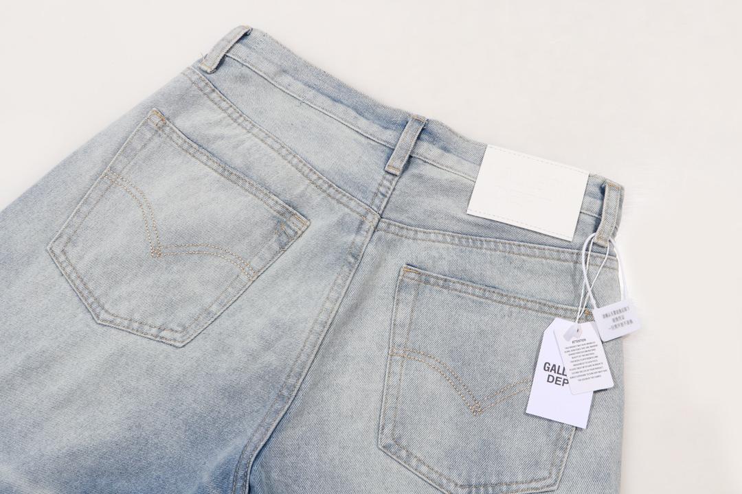 Джинсы Gallery Dept Letter G Various Colors White Lines "Blue" фото № 4