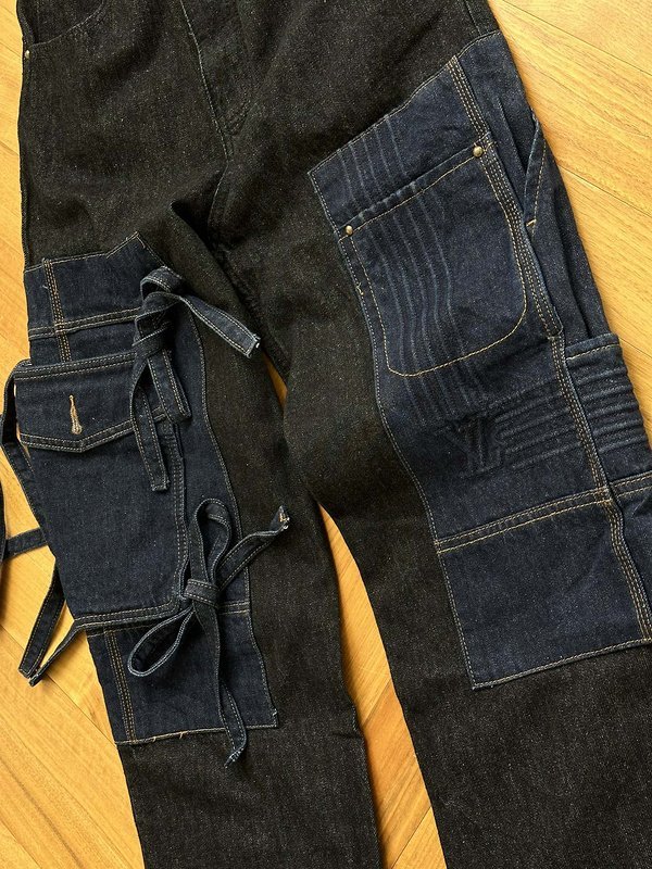 Джинсы Louis Vuitton With Ties "Black/Blue" фото № 6