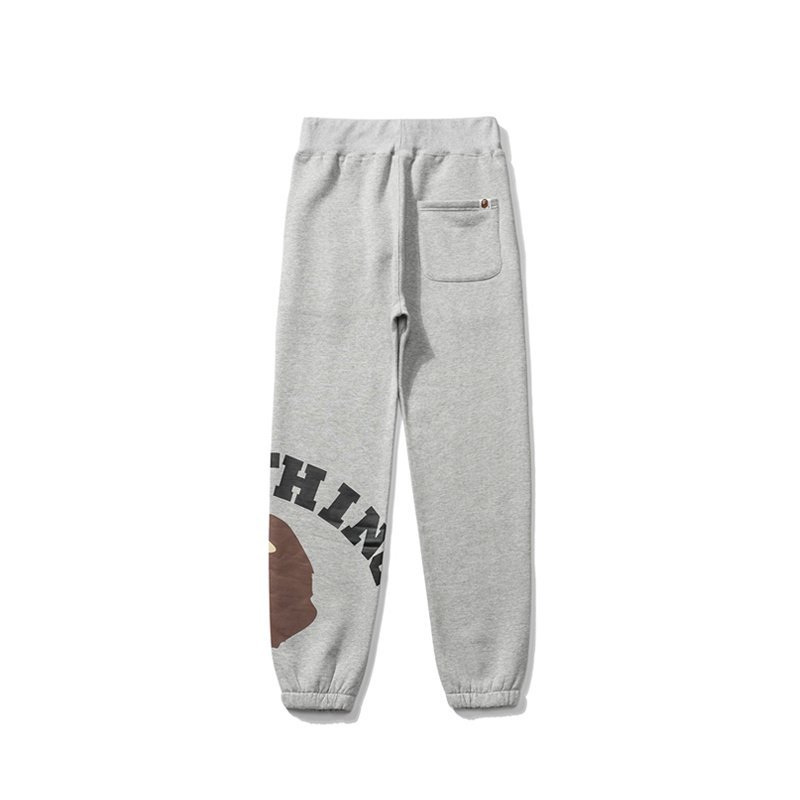 Штаны A Bathing Ape Monkey Head On Leg "Gray" фото № 2