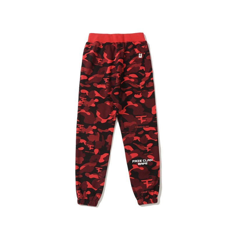 Штаны A Bathing Ape Camouflage "Red" фото № 2