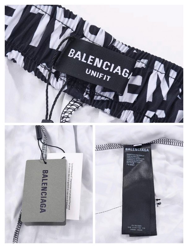 Штаны Balenciaga Text "Black/White" фото № 8