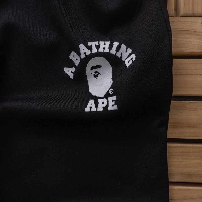 Спортивные штаны Bape Small Logo With Inscription "Black" фото № 4
