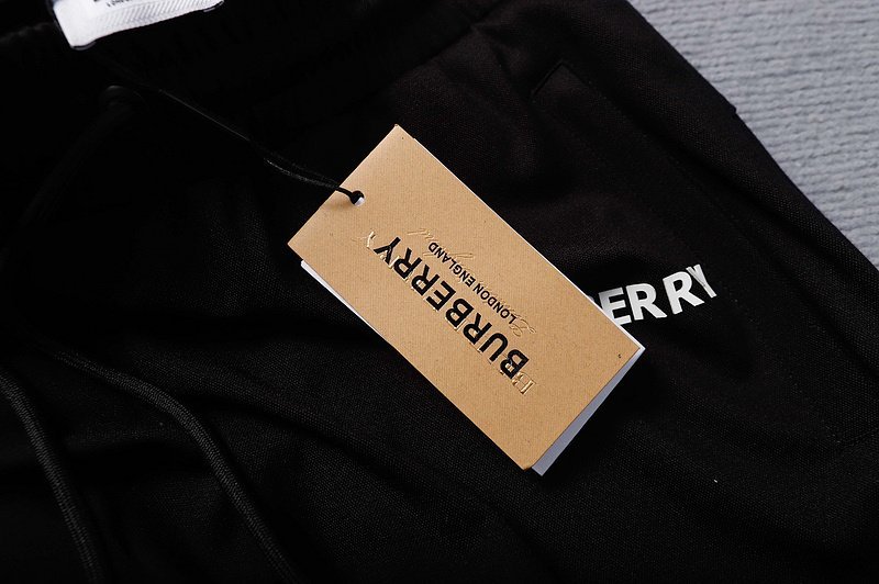 Штаны Burberry With White Lettering "Black" фото № 2