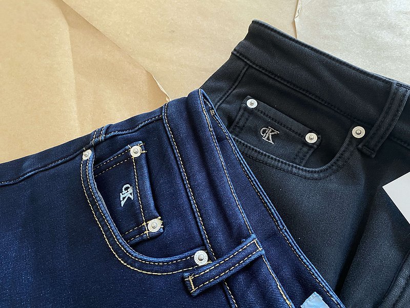 Джинсы Calvin Klein Embroidered Logo On Small Pocket "Blue" фото № 2