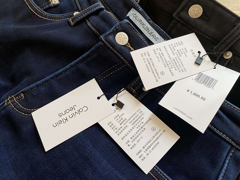 Джинсы Calvin Klein Embroidered Logo On Small Pocket "Blue" фото № 3