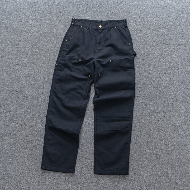 Штаны Carhartt Classic With Buttons "Black/Blue" фото № 2