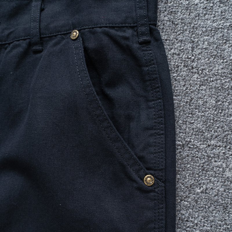 Штаны Carhartt Classic With Buttons "Black/Blue" фото № 3