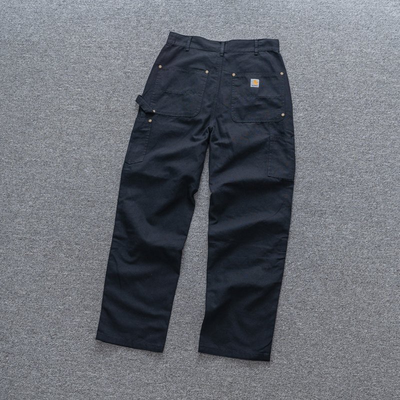 Штаны Carhartt Classic With Buttons "Black/Blue" фото № 4