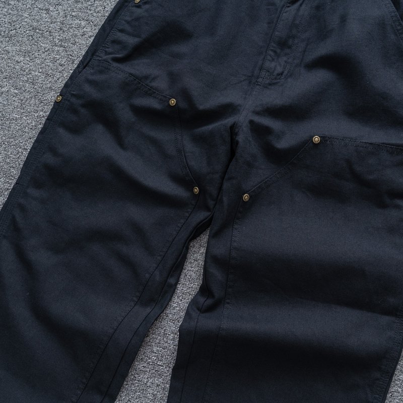 Штаны Carhartt Classic With Buttons "Black/Blue" фото № 7