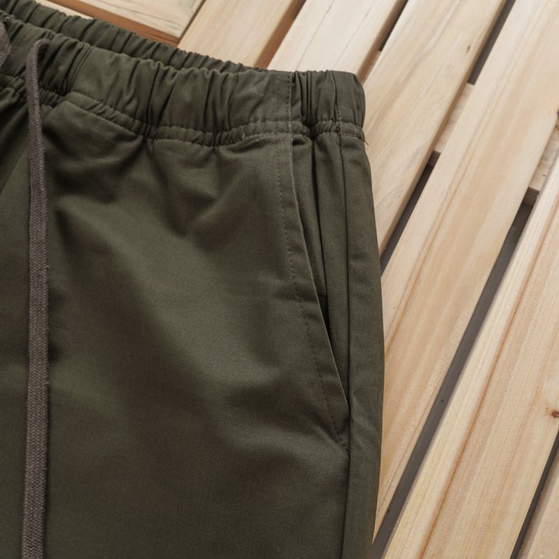 Штаны Fear Of God With Black Patch "Brown/Green" фото № 5