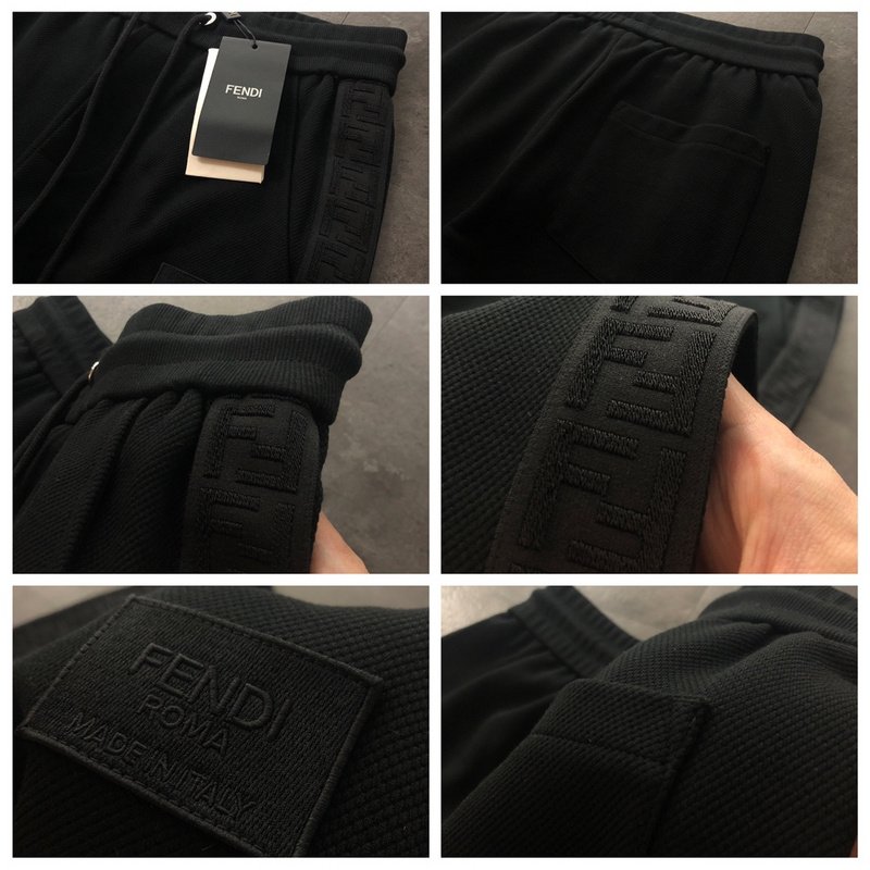 Штаны Fendi With Dark Stripe "Black" фото № 2