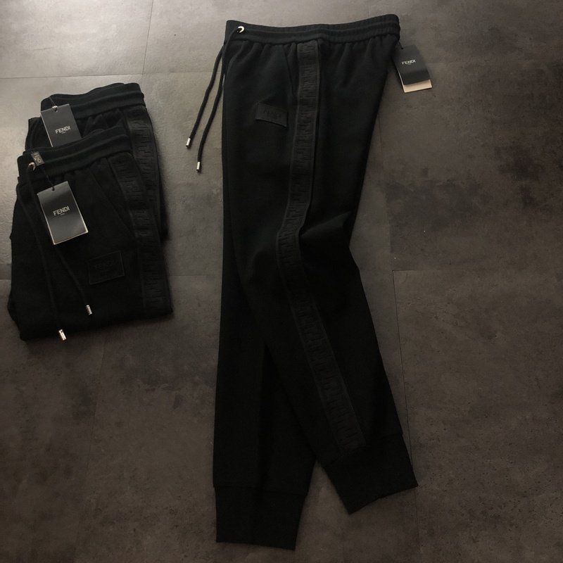 Штаны Fendi With Dark Stripe "Black" фото № 3