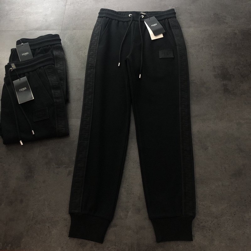 Штаны Fendi With Dark Stripe "Black" фото № 5