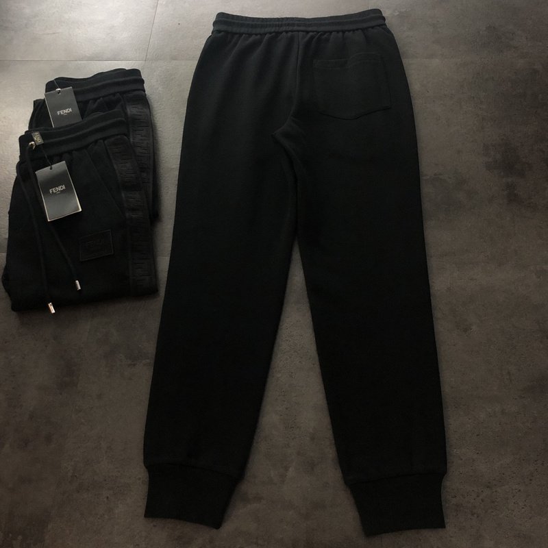 Штаны Fendi With Dark Stripe "Black" фото № 7