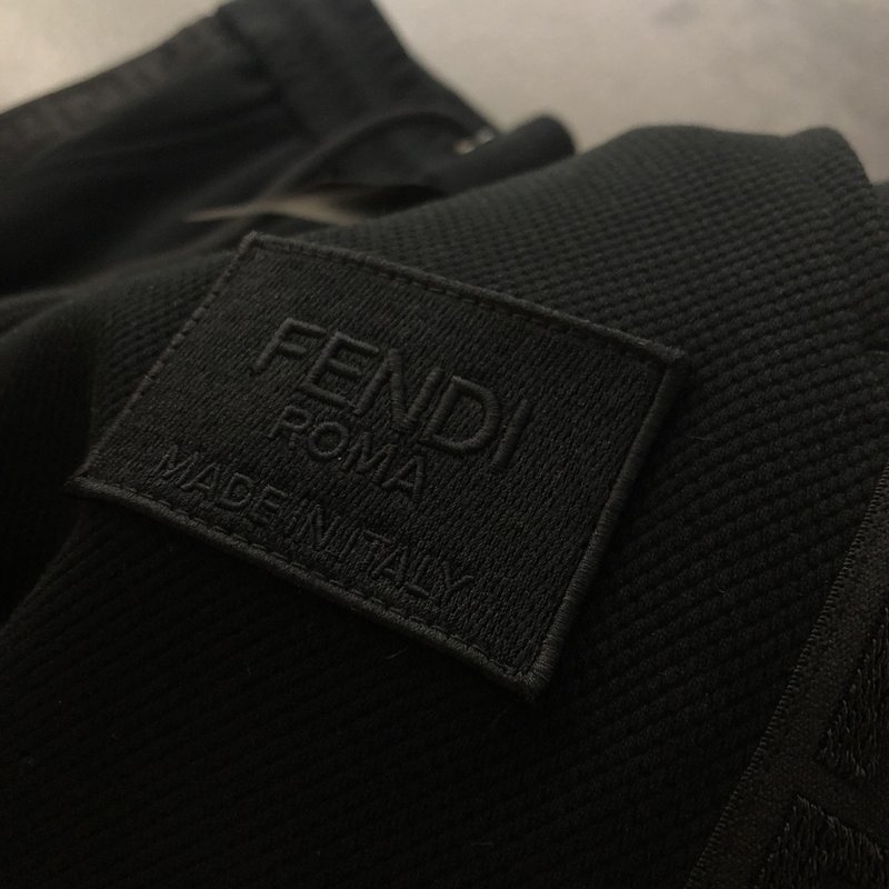 Штаны Fendi With Dark Stripe "Black" фото № 9