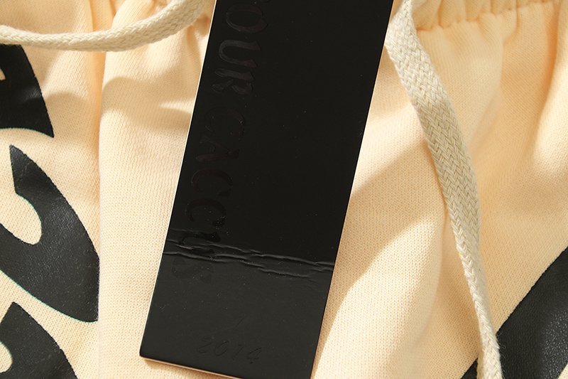 Штаны Four Caccus X Fear Of God With Logo "Cream" фото № 7