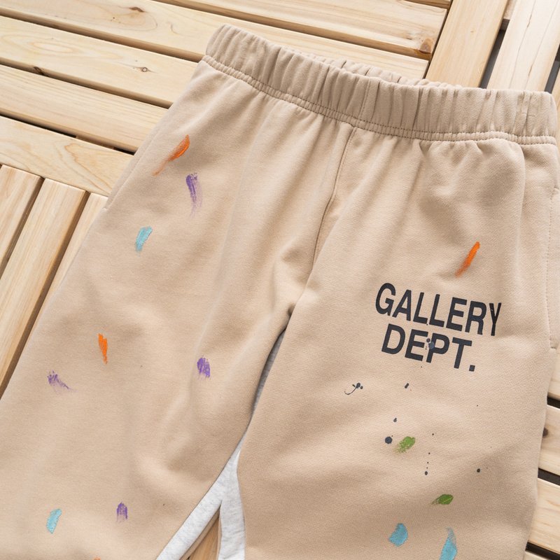 Штаны Gallery Dept Stained "Beige/White" фото № 3