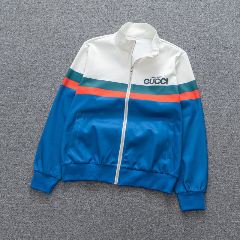 Олимпийка Gucci Original With Logo "Blue/White" фото № 2