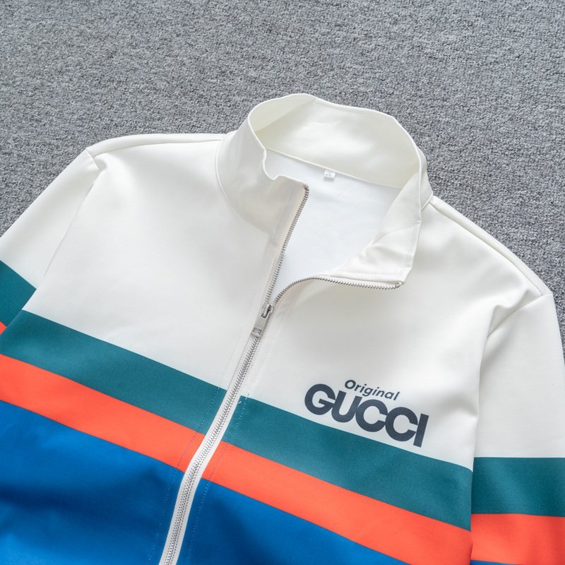 Олимпийка Gucci Original With Logo "Blue/White" фото № 3