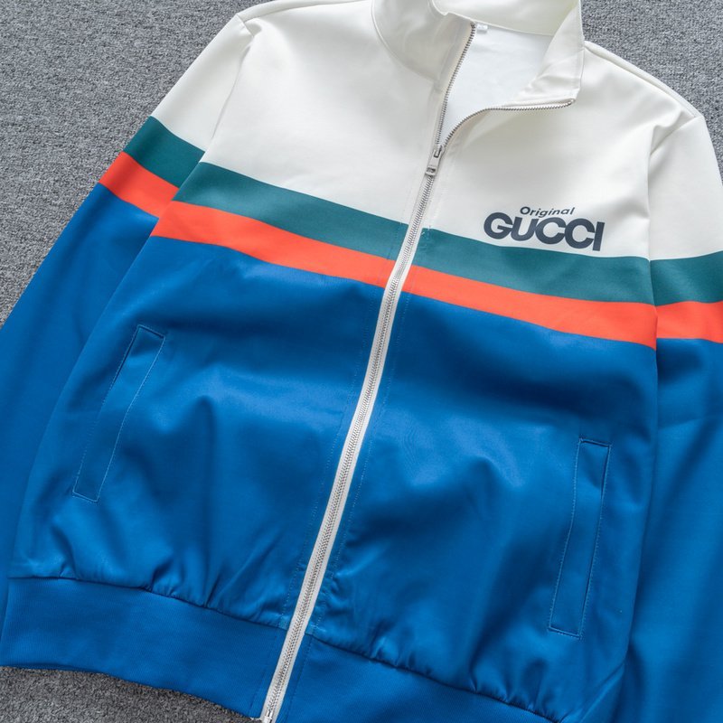 Олимпийка Gucci Original With Logo "Blue/White" фото № 6