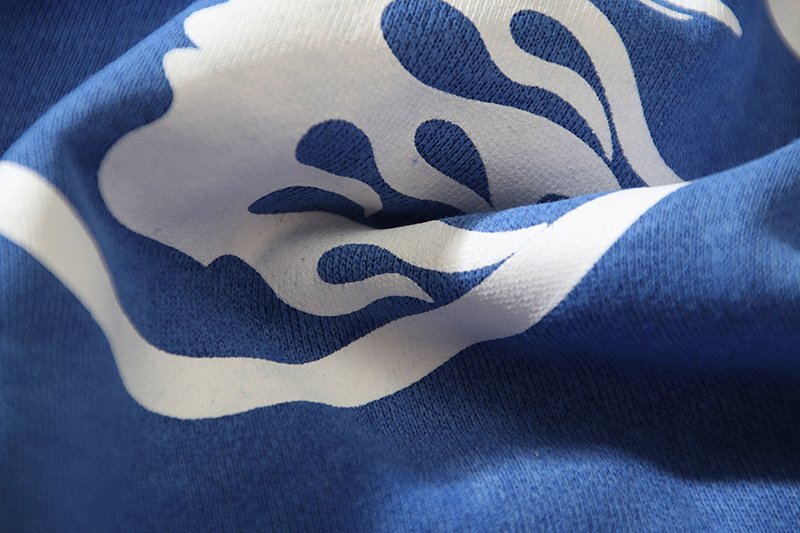 Штаны Hellstar X Four Caccus With White Print "Blue" фото № 5