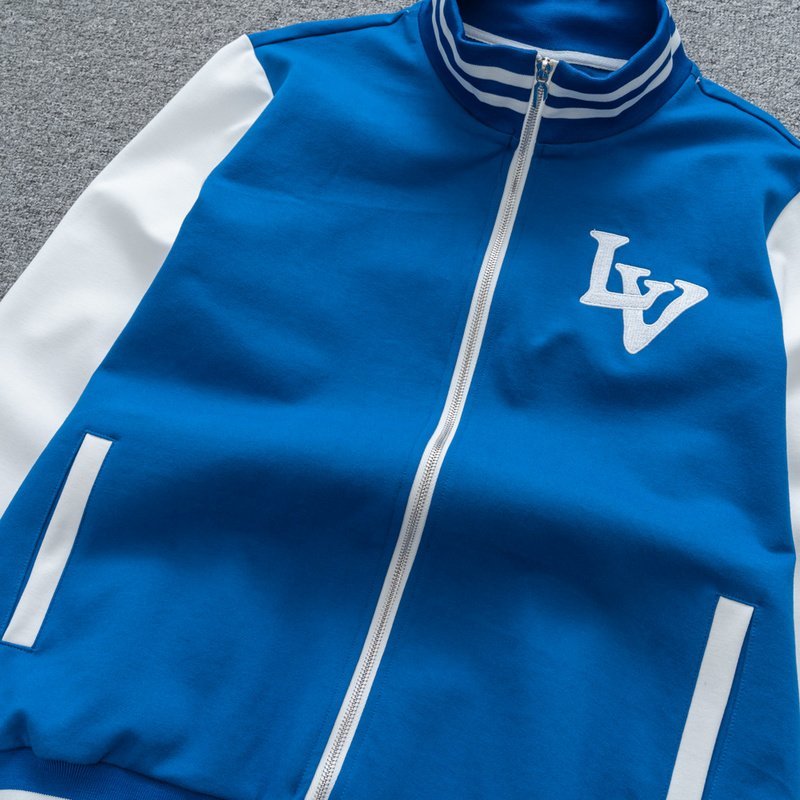 Худи Louis Vuitton Double Color ZIP "Blue/White" фото № 2
